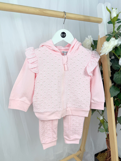Mintini Girls Pink Pearl Tracksuit (12M - 5Y)