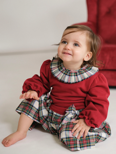 Deolinda Girls 'Noel' Red Tartan Dress