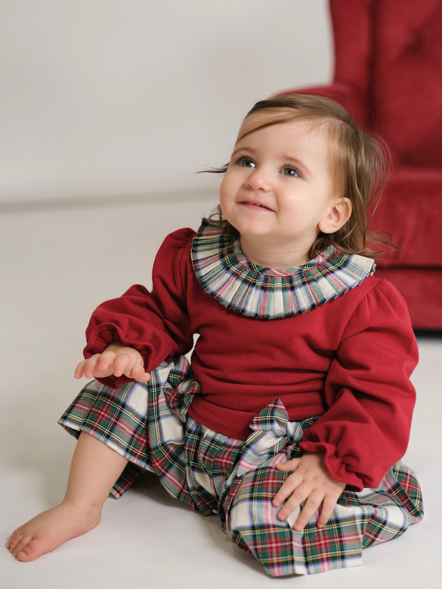 Deolinda Girls 'Noel' Red Tartan Dress