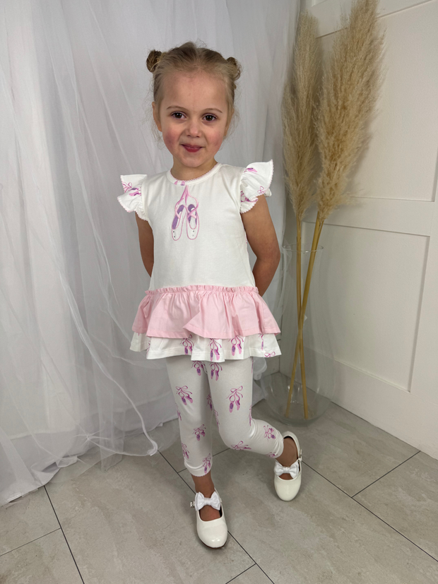 Deolinda Toddler Girl Ballerina Legging Set