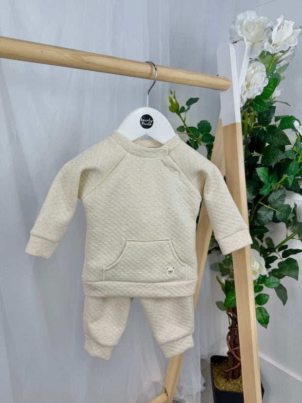 Pex Boys 'Stanley' Outfit Set (0M - 18M) - Natural