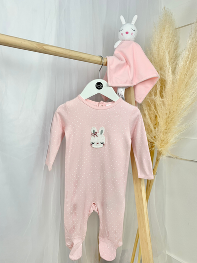 Bunny Babygrow & Comforter Gift Set