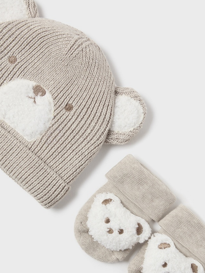 Mayoral Teddy Hat & Socks Set - 3 Colours