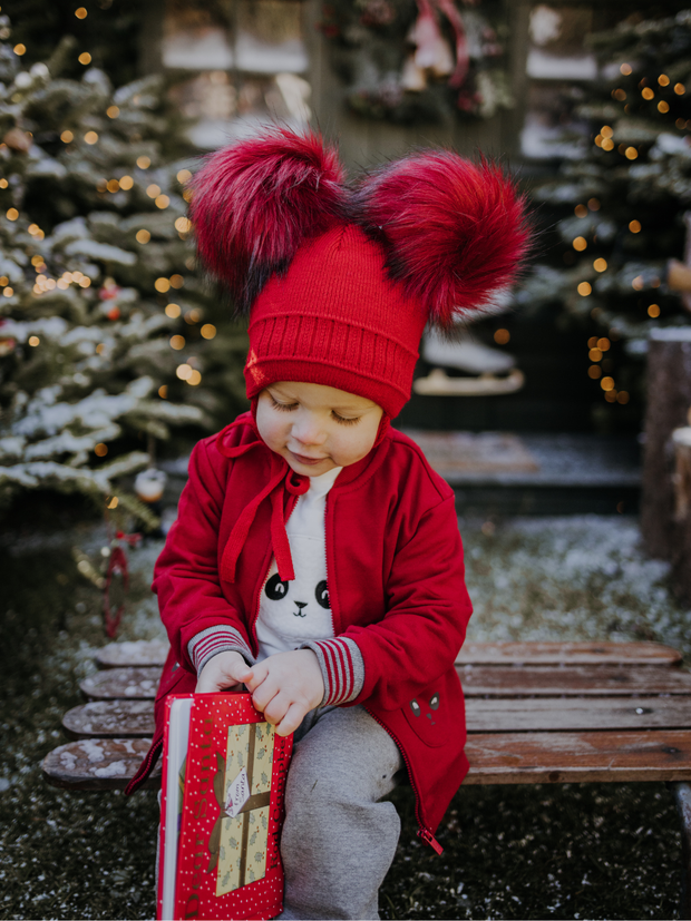 Mayoral Toddler Boy Teddy Bear Tracksuit - Red