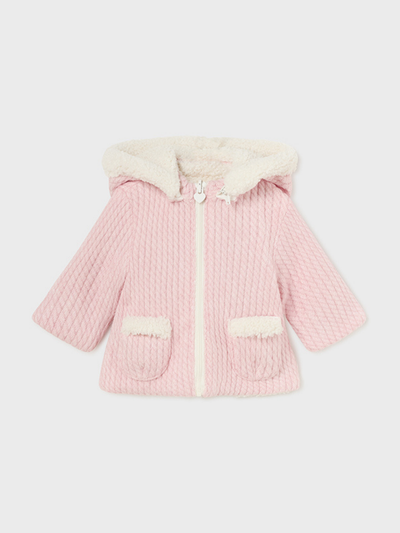 Mayoral Baby Girl Reversible Soft Jacket - Pink