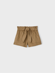 Mayoral Junior Girl Brown Elasticated Shorts