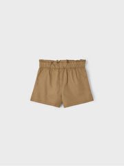 Mayoral Junior Girl Brown Elasticated Shorts