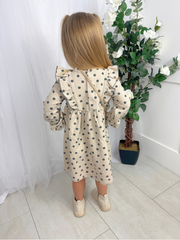 Mayoral Toddler Girl Beige Polka Dot Dress & Bag (12M-4Y)