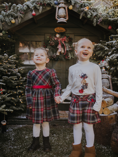 Mayoral Junior Girl Tartan Woven Shorts