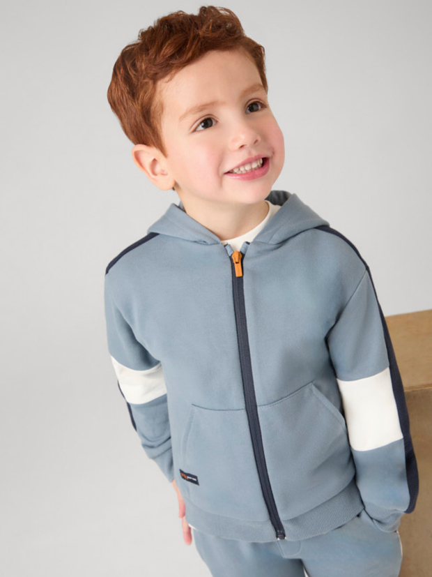 Mayoral Junior Boy Grey & Navy Tracksuit With 2 Joggers