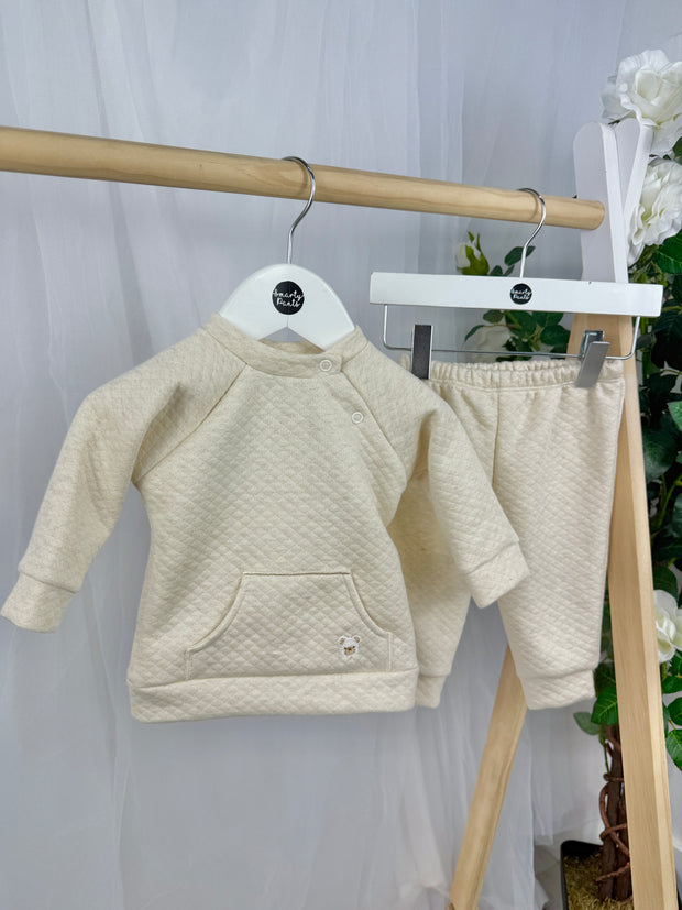 Pex Boys 'Stanley' Outfit Set (0M - 18M) - Natural
