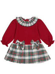 Deolinda Girls 'Noel' Red Tartan Dress