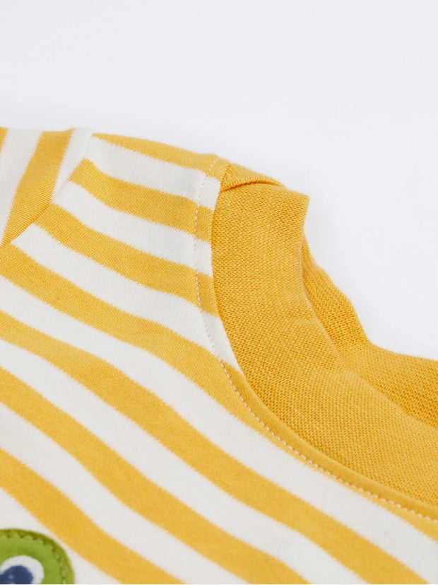 Frugi Crocodile Striped Outfit Set