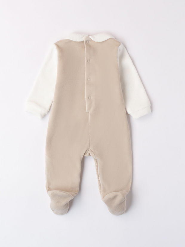 iDo Unisex Teddy Dungaree Babygrow