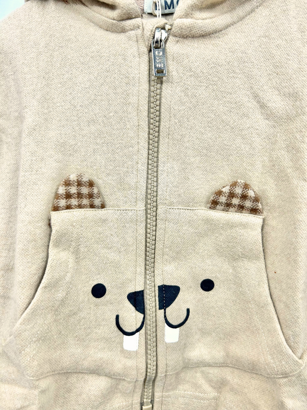 EMC Toddler Boy Teddy Zipped Hoody