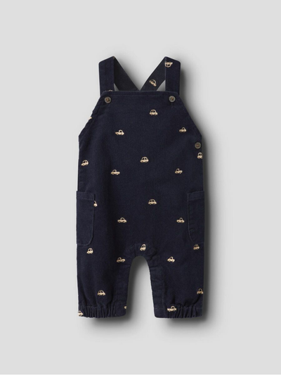 Name It Baby Boy Navy Car Dungaree (1M-18M)