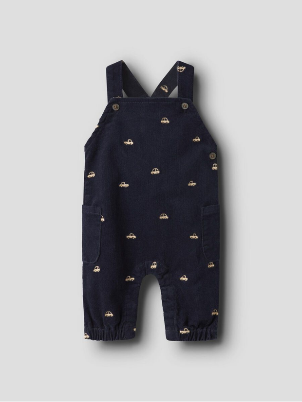 Name It Baby Boy Navy Car Dungaree (1M-18M)