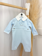 Mintini Baby Boy Blue Rocking Horse Outfit Set (3M - 12M)