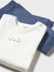 Mayoral Baby Boy Navy Bunny Outfit Set - 3 Piece (2M-18M)