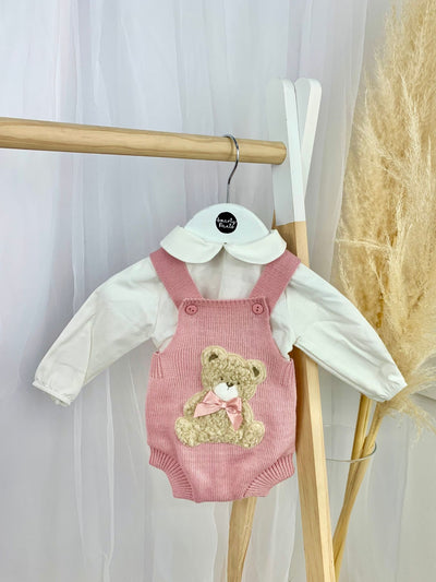 Baby Girl Dusky Pink Bears Outfit Smartypants Childrenswear