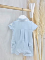 Mintini Baby Boy Blue Romper