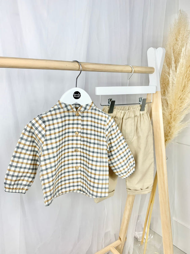 Baby Boy Jasper Shirt Set - 2 Colours