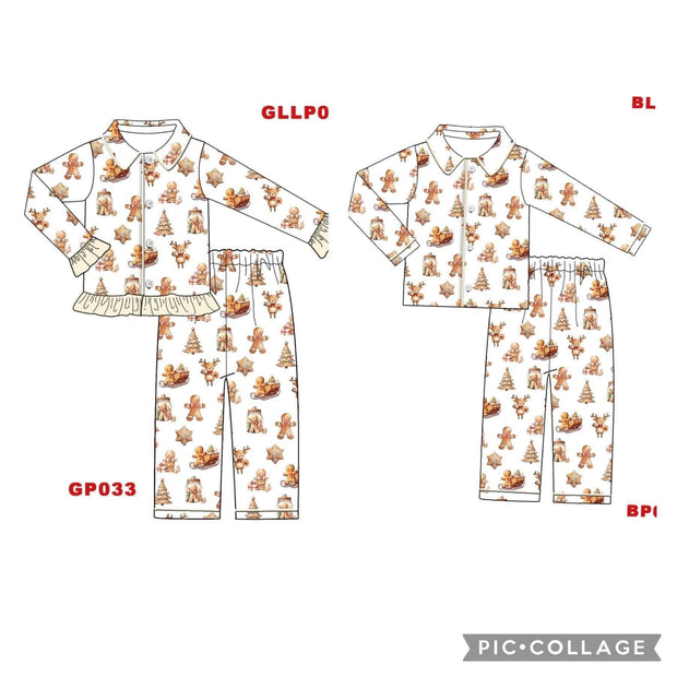 PRE-ORDER Children's Christmas Pyjamas  - GINGERBREAD MAN