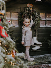 Mayoral Junior Girl Beige Knitted Dress (3Y-8Y)