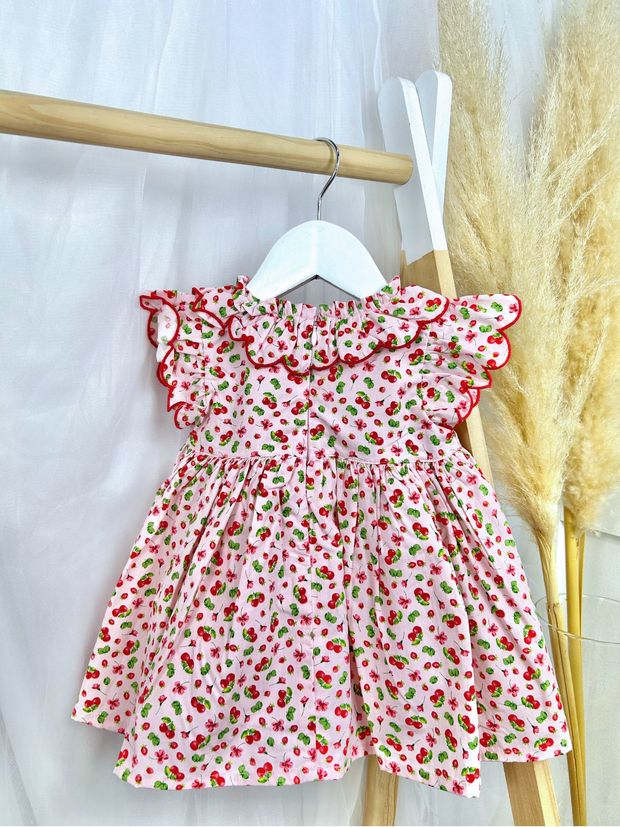 Deolinda Toddler Girl "Fresh" Cherry Dress