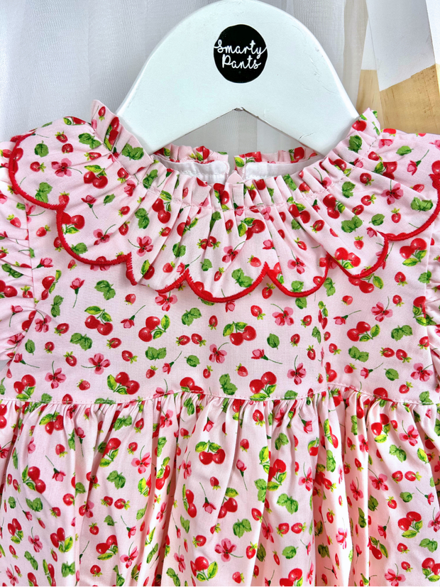 Deolinda Toddler Girl "Fresh" Cherry Dress