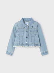 Mayoral Junior Girl Bleach Denim Jacket