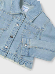 Mayoral Junior Girl Bleach Denim Jacket