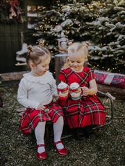 iDo Girls Festive Tartan Dress