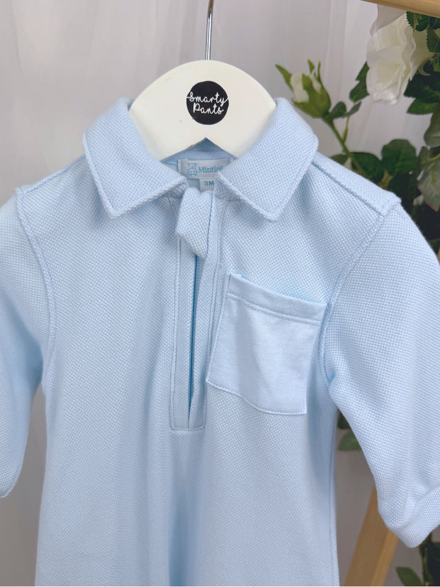 Mintini Boys Blue All In One (3M-12M)