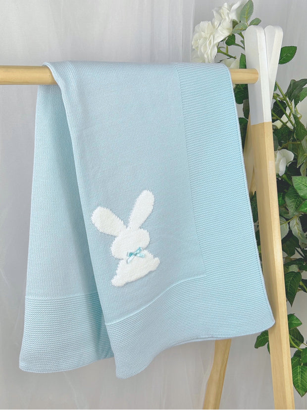 Pex Blue Bunny Blanket