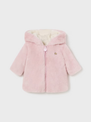 Mayoral Baby Girl Reversible Faux Fur Jacket