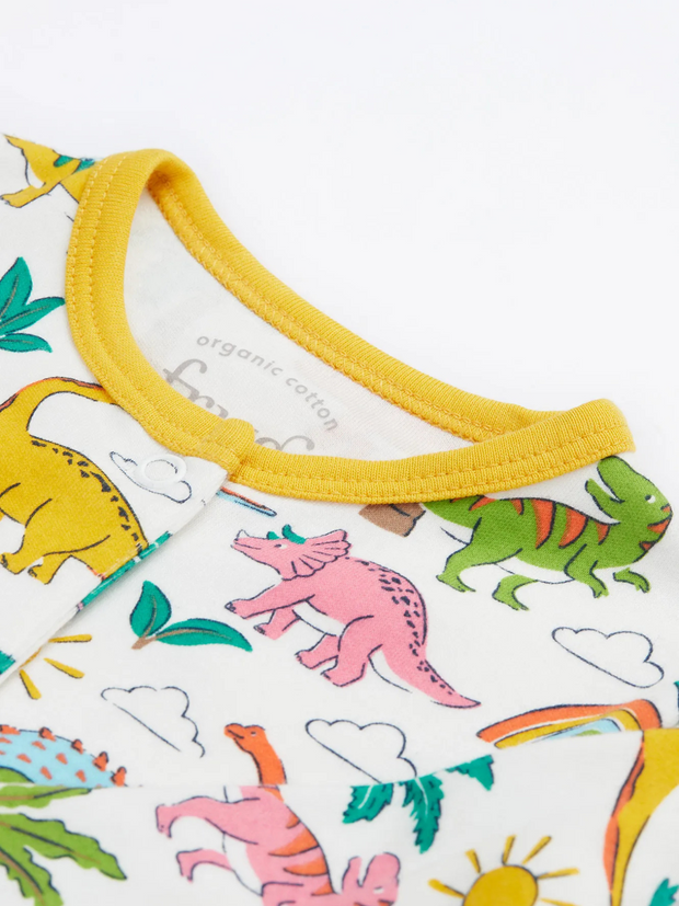 Frugi Lovely Babygrow - Dinoland