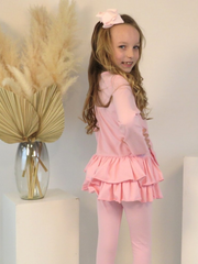 Girls 'Hallie' Legging Set - Pink