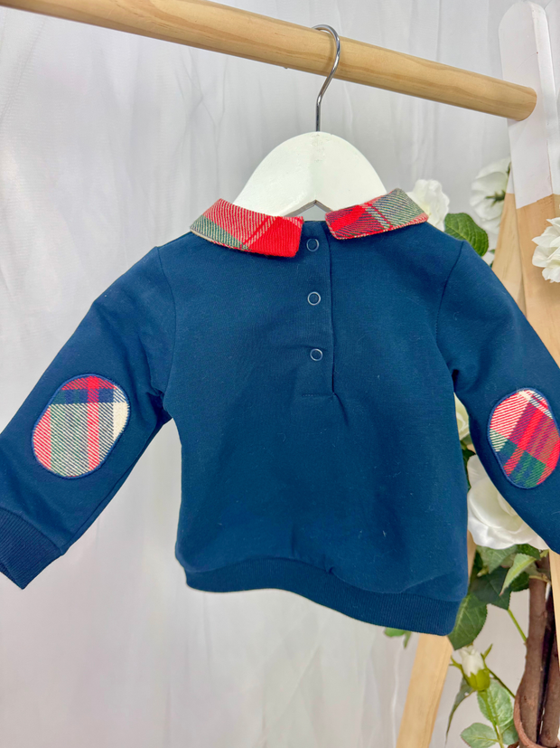 Deolinda Boys Navy Bear Outfit Set (6M-5Y)
