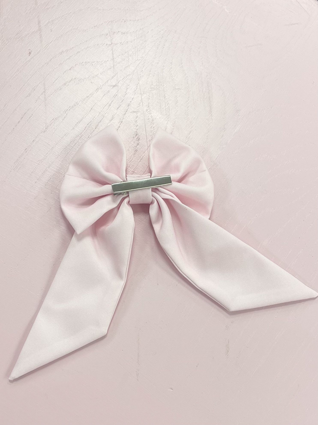 Diamonte Ribbon Hair Bow - 2 Colours