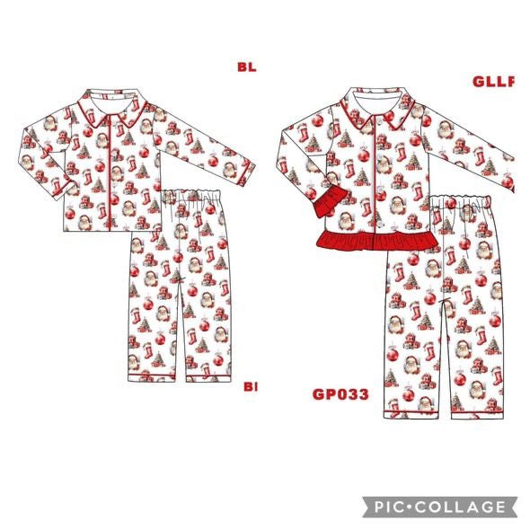 PRE-ORDER Children's Christmas Pyjamas  - SANTA