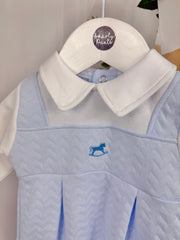 Pex Boys Rocking Horse Blue Babygrow (0M - 9M)