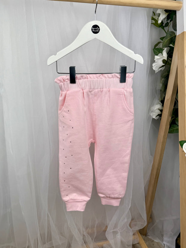 Mintini Girls Pink Diamante Tracksuit (12M - 5Y)