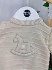 Pex Boys 'Daniel' Knitted Outfit Set (0M - 6M) - Natural