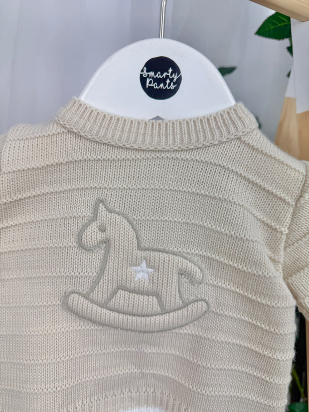 Pex Boys 'Daniel' Knitted Outfit Set (0M - 6M) - Natural