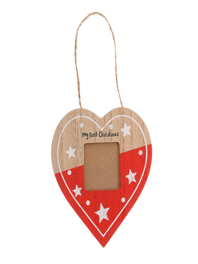'My First Christmas' Heart Photo Frame