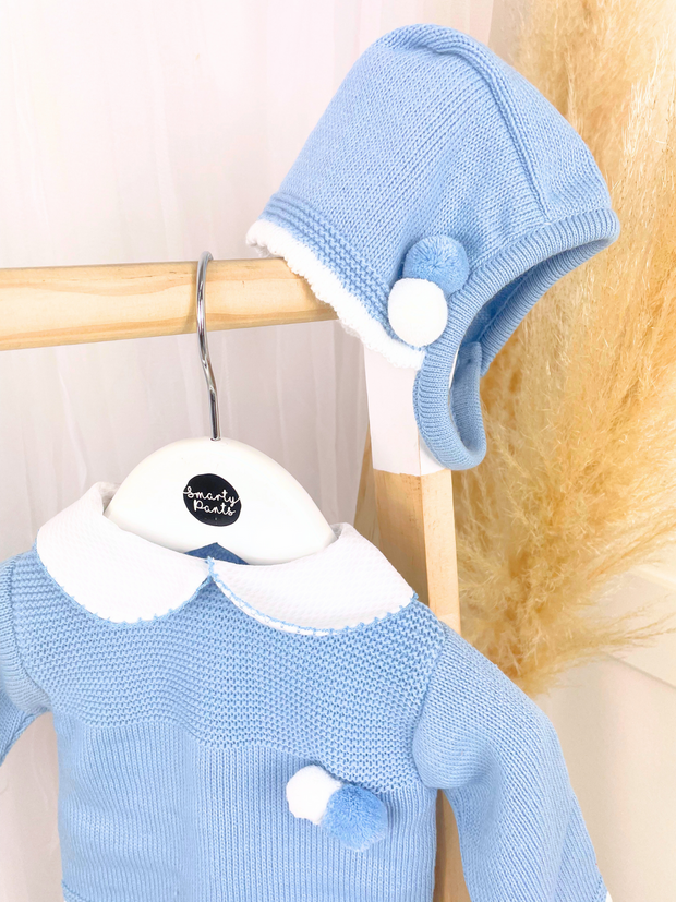 Baby Boy Blue Knitted Outfit Set Smartypants Childrenswear