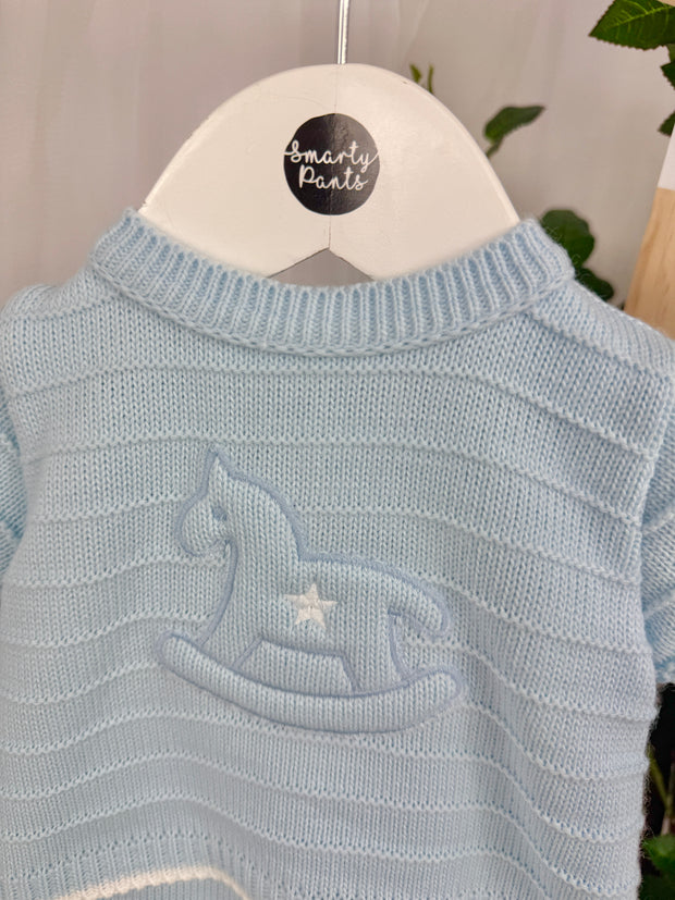 Pex Boys 'Daniel' Knitted Outfit Set (0M - 6M) - Blue