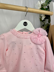 Mintini Girls Pink Diamante Tracksuit (12M - 5Y)