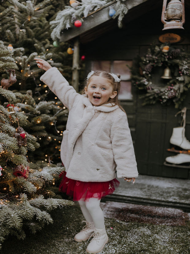 Mayoral Toddler Girl Beige Fur Jacket (12M-4Y)